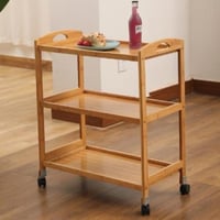 عربة تقديم بعجلات 3 طبقات AW15179-1