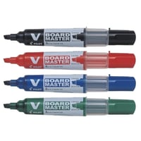 طقم قلم سبورة رأس مشطوف مع حامل أقلام PILOT