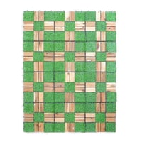 باركيه ارضية عشب وخشب 30*30 سم AQ-0097