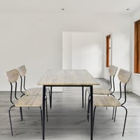 طقم طاولة طعام مع 4 كراسي ASL-6274