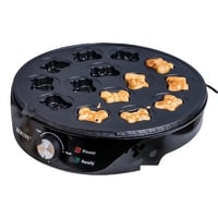 صانعة بان كيك شكل فراشة 14 عين 1200 واط REBUNE RE-...