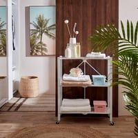 رف تخزين قابل للطي متعددة الوظائف 3 ارفف 121*41*9...