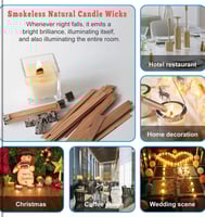 فتيل خشب طبيعي