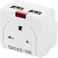 محول مقبس واحد مع 2 منفذ يو اس بي DATAZONE DZ-PS05