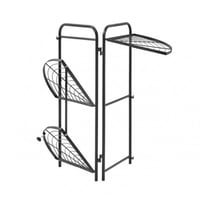 رف تخزين زاوية قابل للطي 4 ارفف لون ابيض 122*38*7....