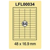 ورق ستيكر لاصق ابيض مطفي 100 ورقة Xel-lent LFL0003...