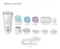 ماكينة ازالة شعر الجسم والساقين 4 في 1 ، BRAUN sil...