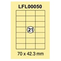 ورق ستيكر لاصق ابيض مطفي 100 ورقة Xel-lent LFL0005...