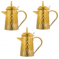 طقم دلال حليب نحاسي 3 دلال