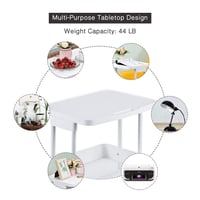 عربة تنظيم قابلة للطي 3 طبقات بعجلات EX-73632