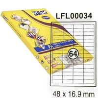 ورق ستيكر لاصق ابيض مطفي 100 ورقة Xel-lent LFL0003...