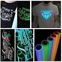 فينيل مضيئ في الظلام 100x50 سم - اقمشة