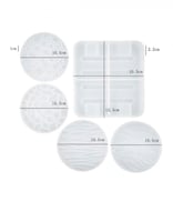 قوالب ريزن 4 قطع سداسي و مكعبات