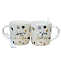 طقم كوب سيراميك مع معلقة 008-23