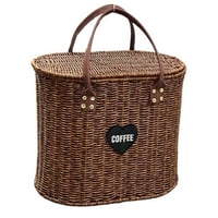 سلة ترامس خوص للرحلات 544786 - بني غامق