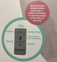 سرير هزاز للاطفال كهربائي مع ريموت سرير هزاز ريموت...