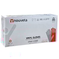 قفازات فينايل 100 قفاز مقاس Nouveta M