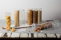 برطمان مع غطاء بلاستيك شفاف 4 قطع 750 مل BADRA B-0...