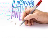 مجموعة اقلام حبر بخط رفيع 0.3 مم مكونة من 12 لون س...