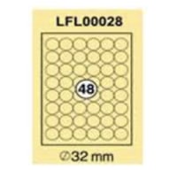 ورق ستيكر لاصق ابيض مطفي 100 ورقة XEL-LENT LFL0002...