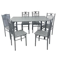 طقم طاولة طعام مع 6 كراسي AW15696-2