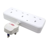 توصيلة كهربائية 3 مقابس 2500 واط SAFETY SF-8803