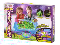 لعبة الرمل السحري المضيء مع حوض