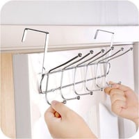 علاقة ملابس فوق الباب ستانلس ستيل 7 علاقات CC557