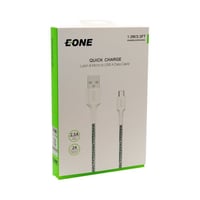 شاحن ميكرو تايب سي قماش 1 متر بمخرج USB بطول 5145...