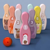 لعبة البولنج 6 الواح خشبية