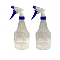 بخاخ ماء بلاستيك شفاف 2 قطع