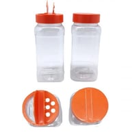 علب بهارات بغطاء احمر 6 قطع صغير