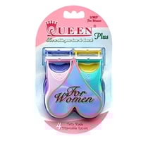 موس حلاقة شفرتين 4 قطع QUEEN