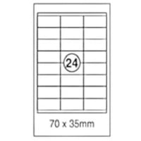 ورق ستيكر لاصق مطفي ابيض 70*37 ملم 100 ورقة XEL-LE...