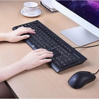 كيبورد و ماوس - لوحة مفاتيح سلكي hp KM100