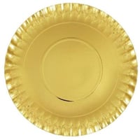 صحن ورق ذهبي دائري 25 سم 13 حبة GT25
