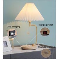 اباجورة طاولة مع شاحن لاسلكي AW11144