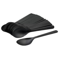 ملاعق بلاستيك أسود 25 حبة الشعيبي للبلاستيك