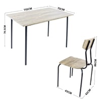 طقم طاولة طعام مع 4 كراسي ASL-6274