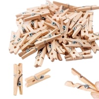 طقم مشبك ملابس خشب 6.1*1.1 سم 20 قطعة