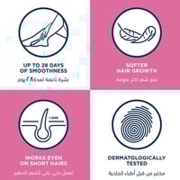 فيت شرائح الشمع لنزع الشعر الوجه للبشرة الحساسة بع...