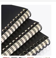 سلك تغليف حلزوني حديد 16 ملم 5/8 انش اسود 50 قطعة...