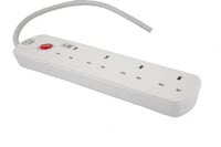 توصيلة كهربائية 4 مقابس 5 متر 2860 واط مع مفتاح تش...