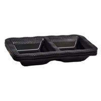 صحن صوصات ميلامين اسود 4 قطع 15.7*8.4*2.4 سم KM-11...