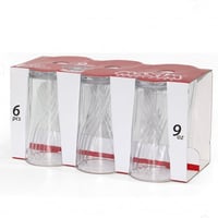 طقم أكواب زجاج 9 أونز 6 قطع ALSAHAH MAS8405