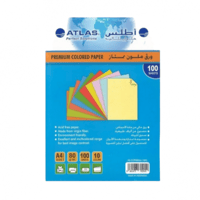 ورق ملون 100 ورقة A4 - للطابعة العادية