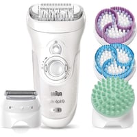ماكينة ازالة شعر الجسم والساقين 4 في 1 ، BRAUN sil...