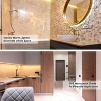 شريط زينة 50 متر ضد الماء ابيض