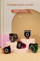 خاتم تسبيح ذكي لون أسود 01443