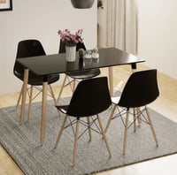 طقم طاولة طعام مع 4 كراسي AW9860